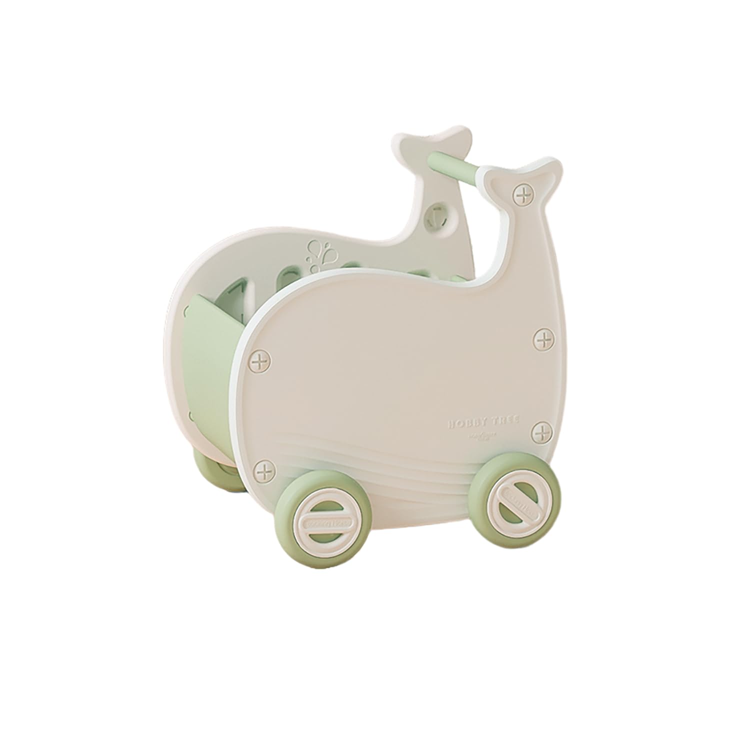 

Gorocking Whale Wagon Ящик для хранения игрушек Коробка Тачка Детская тележка для детей (зеленый)