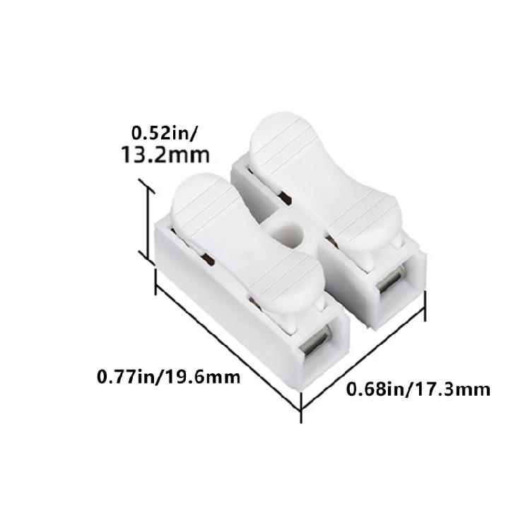 Instantly Terminal Block Spring Clamp Terminal Cable Clamp High Conductivity For Various Wire Gauges Heatproof Insulation