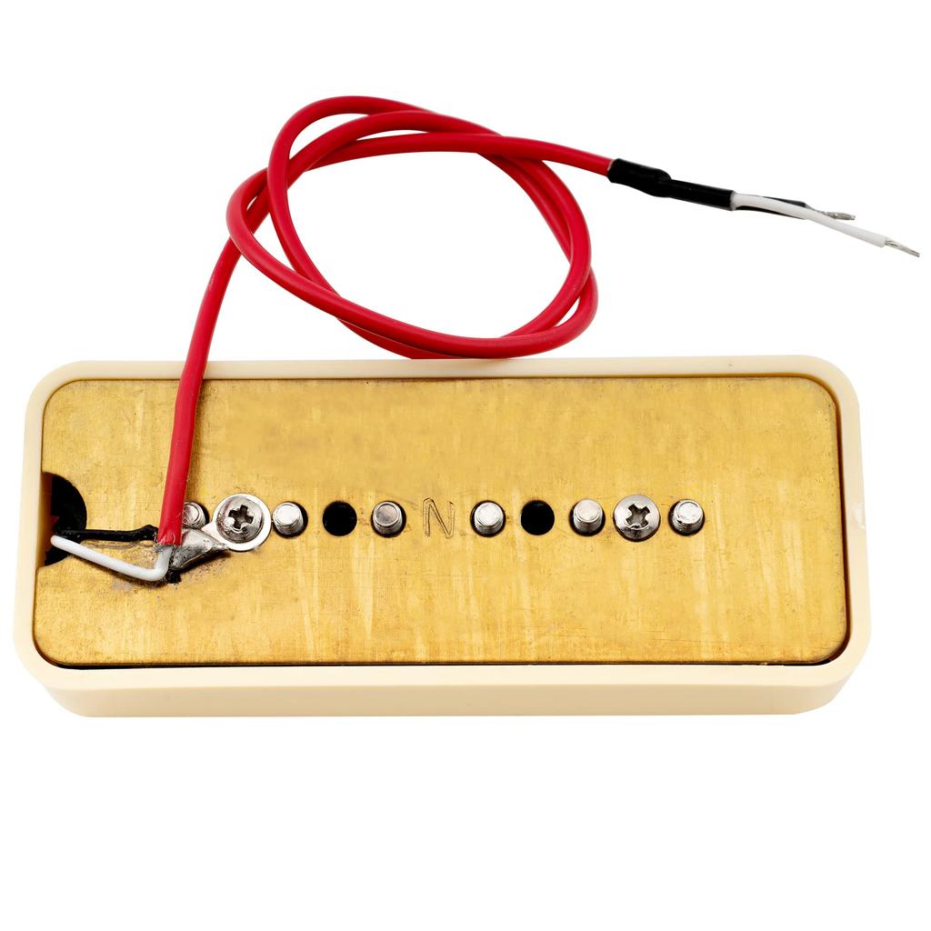 Wilkinson WO90 Ceramic P90 Soap Bar Pickup PU Neck for Les Paul SG Electric Guitar, Cream