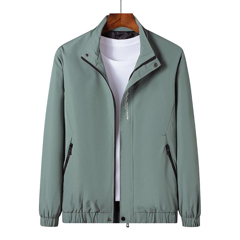 Men's Stand-up Collar Jacket - Spring/Autumn 2026 Korean Casual Plus Size Student Outerwear