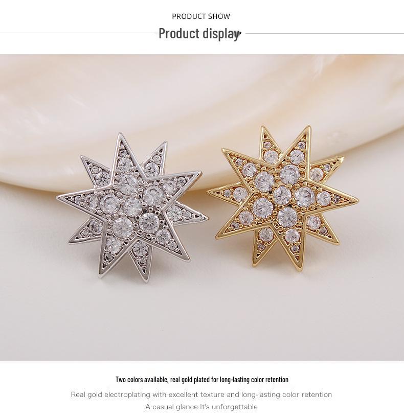 Stylish Sunflower Brooch – Unisex Luxury Micro-Paved Zirconia Lapel Pin