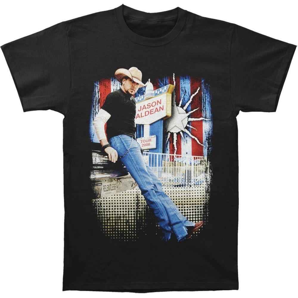 

Hot Jason Aldean Singer Live Tour Unisex Cotton Shirt All Size S234XL Unisex T-Shirt XXXL