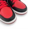 Pristine NIKE High cut sneakers AIR JORDAN 1 MID black leather mens DQ8426-060 Used