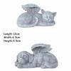 Creative Design Resin Angel Dog Cat Statue Lovely Animals Sculpture Ornaments Gifts Suitable Garden Decor Housegold Ornament