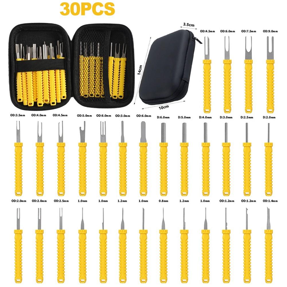 Electrical Terminal Removal Tool Set 30 Pieces for Connector and Wiring Repairs