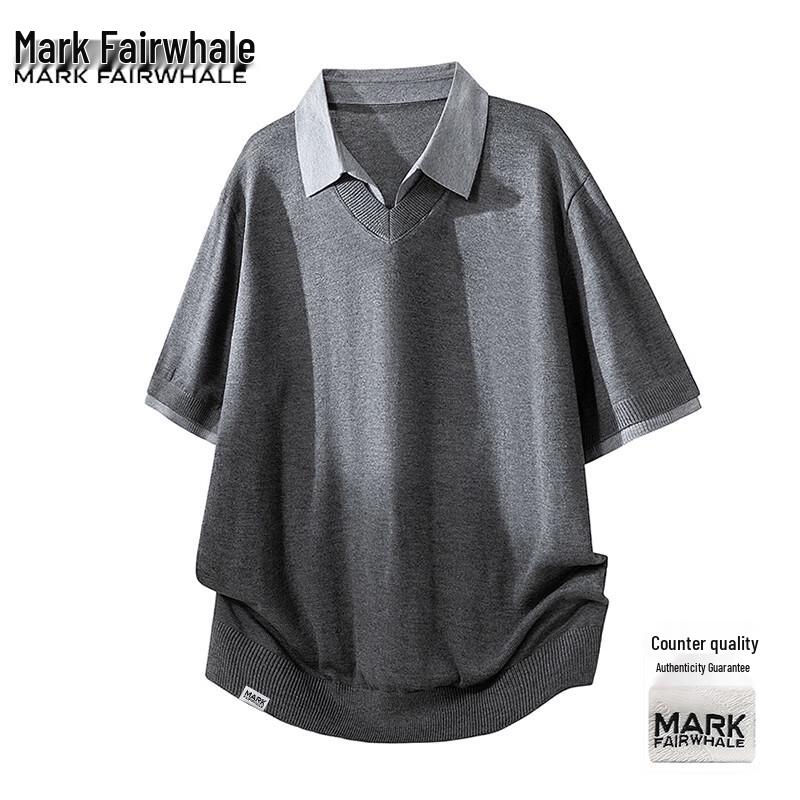 

Mark Fairwhale Men s Casual Polo Knit T-Shirt M