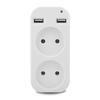 New EU Plug Adapter Conversion Plug Multifunctional Socket Portable Dual Usb Port German French Russian Universal Socket