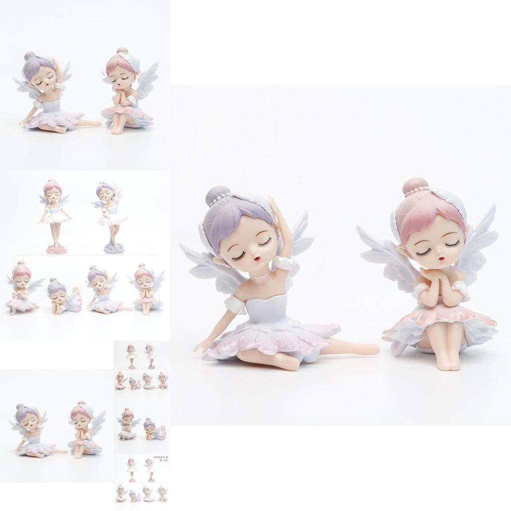 Charming Blind Box Pvc Ballet Angel Model For Desk Or Cake Decoration