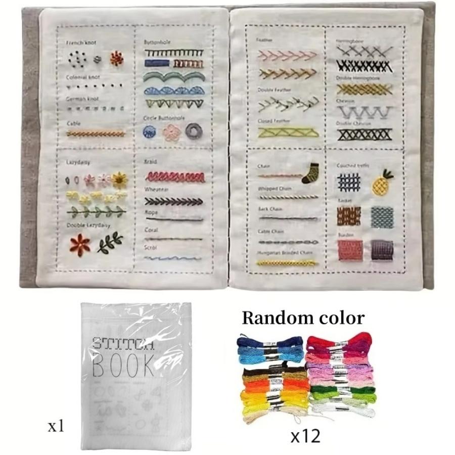 

DIY Stitch Book Embroidery Stitch Book Embroidery Sewing Book Embroidery Book Sewing Books for Beginners Adult