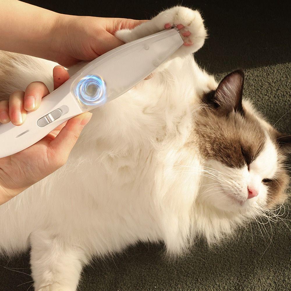 With Vacuum Pet Paw Hair Clipper Low Noise Electric Cats Haircut Shaver  Pet Grooming Supplies
