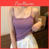 Silk Slim Women Ice Summer Fit Fungus Bottoming Sleeveless Knitted Solid Color Tank Tops