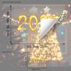 Two-sided Christmas Glass Window Sticker Removable Static Xmas Party Door Stickers  Party Supplies