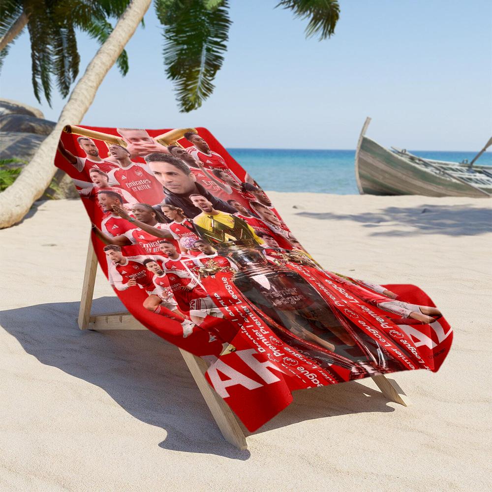 Arsenal Football Player Beach Towel Quick-Dry Soft Microfiber Comfortable Lightweight