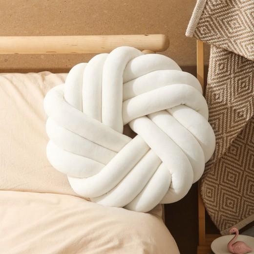 Comfortable and Cute Cushions Long Rails Decorate Bedrooms Playrooms New Hand-woven Mats Soft Knotted Pillows