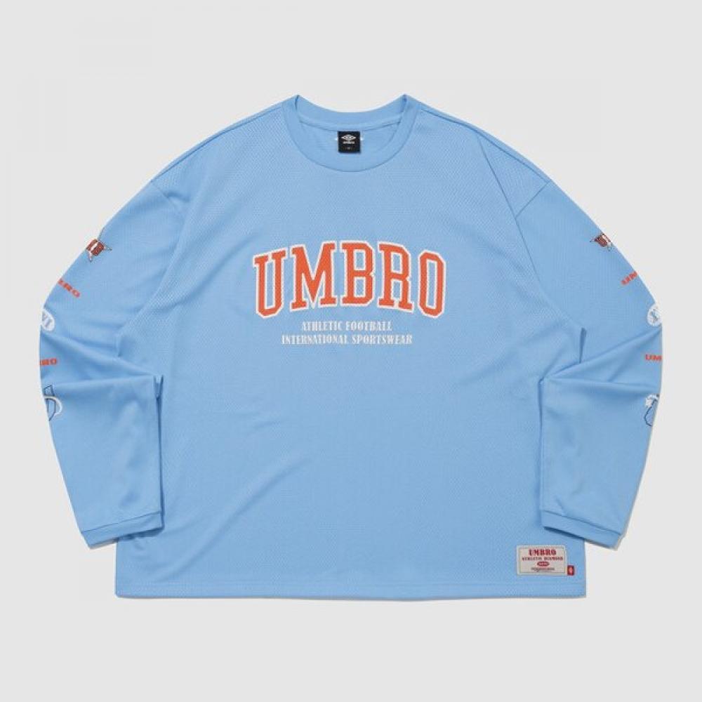 Umbro Men ChanT Mesh Graphic Logo Long Sleeve T shirT Ur321crl71