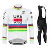 Mens Thermal Cycling Jersey Pants Set Road Bike Maillot Ropa Ciclismo Windproof Breathable Performance Wear