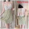Silk Satin Sleepwear With Short Skirt And Elastic Fit For Home And Hotel Use