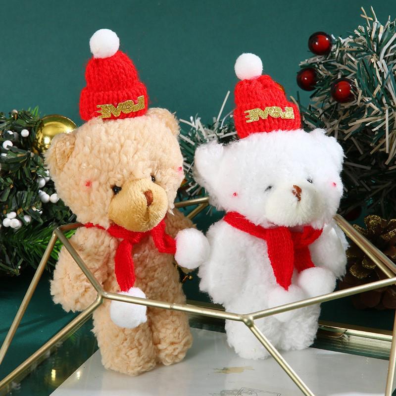 Christmas Cute Blush Joint Bear Bag Cute Clothing Accessories Bear Doll Pendant