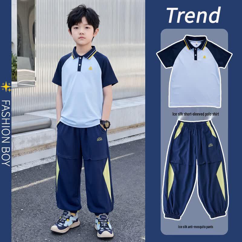 Yoyo One Boys' 2026 Summer Polo & Shorts Set