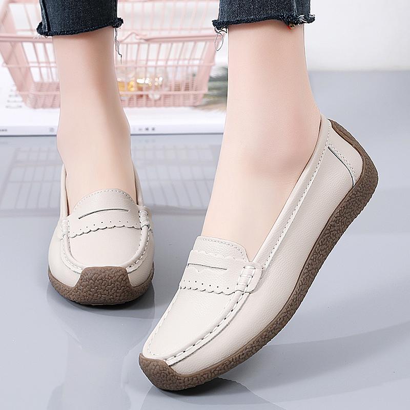 New Flats Shallow Loafers Women Walking Casual Shoes Designer Summer Comfort Soft Sole Shoes Brand Office Zapatillas De Mujer