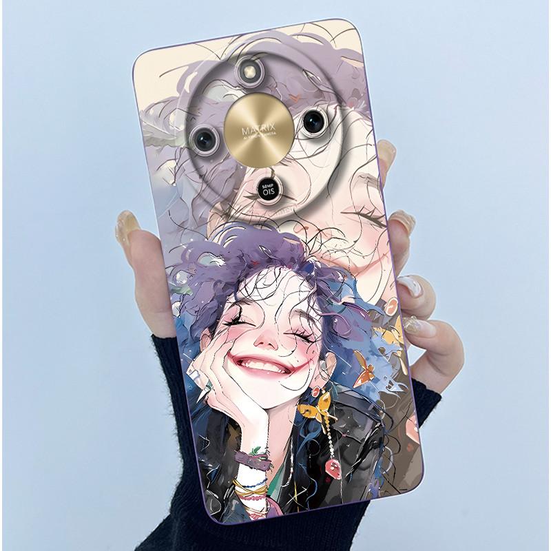 For Honor X9d 5G Case MTN-NX1 Fashion Simplicity Oil Painting Floral Silicone Soft Phone Casing New Design Shockproof Back Cover