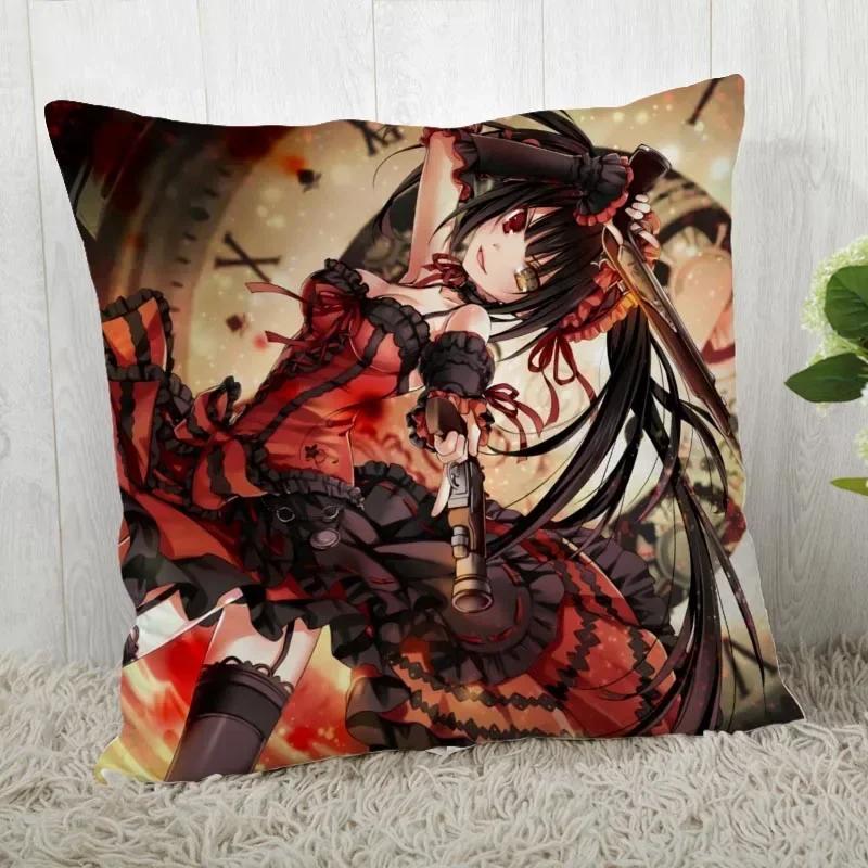 DATE A LIVE Pillow Cover Customize Pillow Case Modern Home Decorative Pillowcase For Living Room 45X45cm A19.12.13