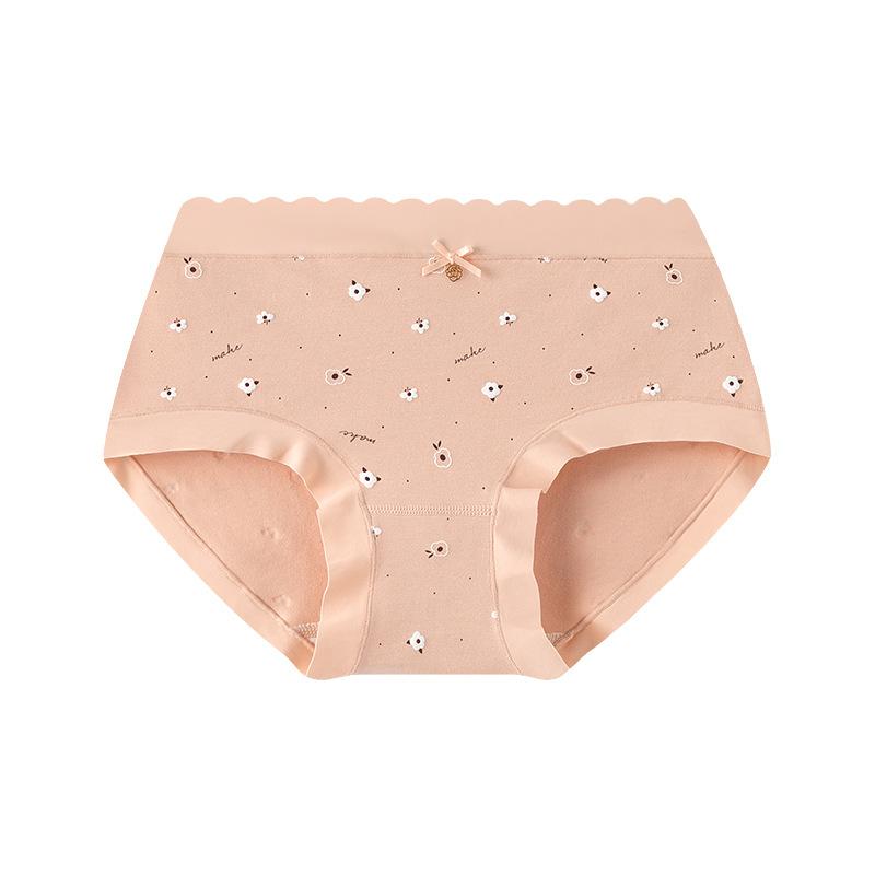 Sweet And Cute Underwear Pure Cotton Women, Bow-Printed Girl Underwear, Women'S Seamless Underwear Women