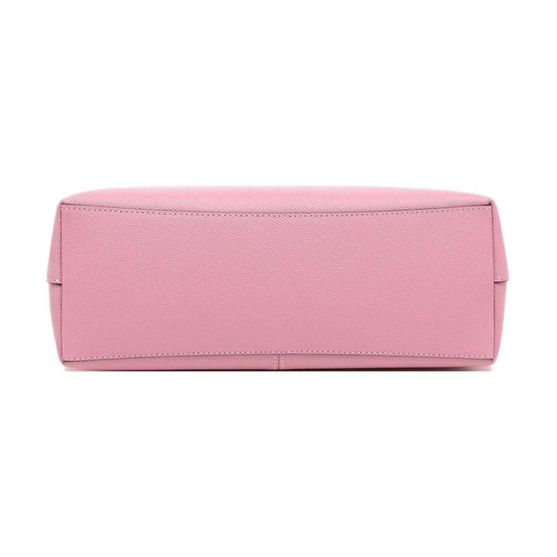 COACH 30 Brand Logo Zipper Closure Leather Tote Bag Tote Bag Shopping Bag Hand Shoulder Bag Large Women’s Pink