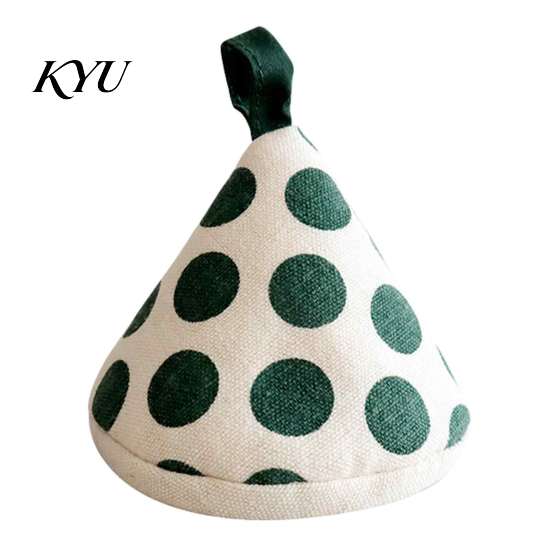 Anti Scald Insulation Mitts Triangular Pot Lid Handle Cover, Heat Resistant Hot Cookware Kitchen Covers Anti-Scald Mitts, Cotton Knob Grabber Holders,