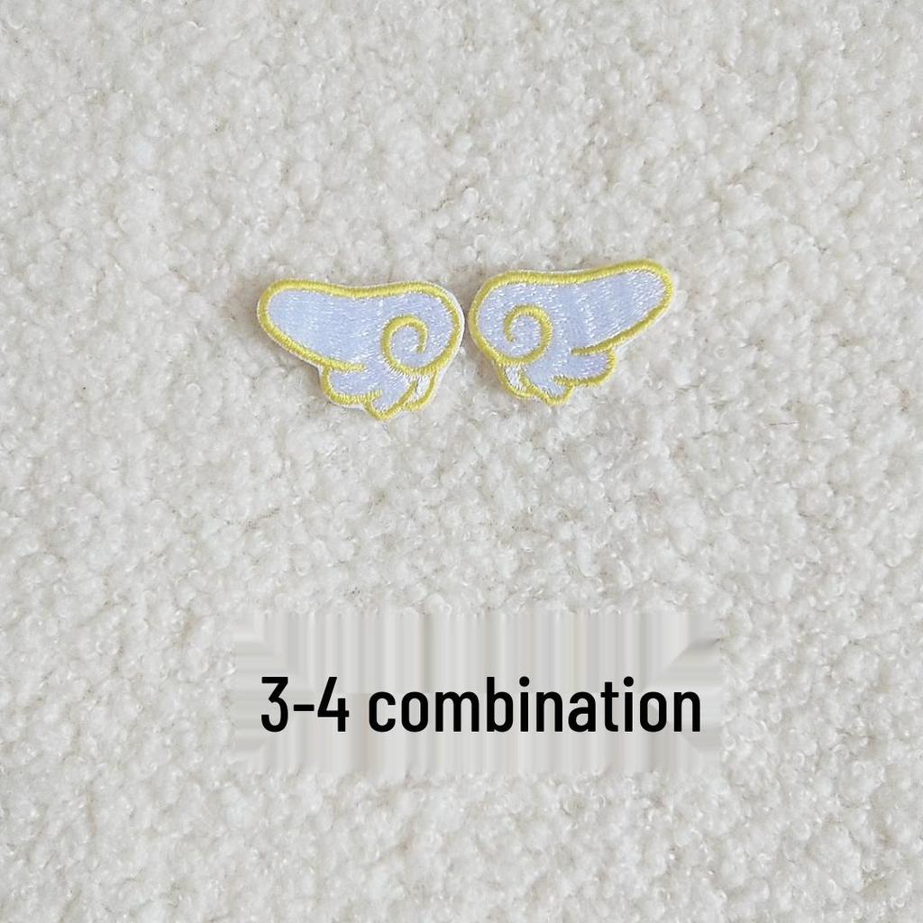DIY Self-Adhesive Embroidered Wing Patch for Clothing and Bags