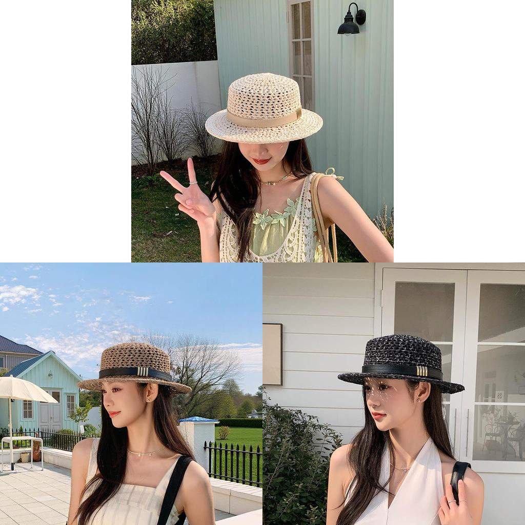 Classic Sun Hat With Wide Brim For Outdoor Sun Protection Summer Casual Wear