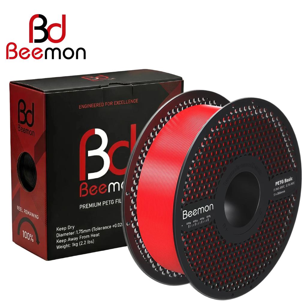 BEEMON Printer Filament 1.75mm, 1kg (2.2lbs), Easy to Print, No Warping, for Beginners & Experienced 3D Printing Enthusiasts