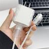 Clear Data Cable Protector Sleeves Anti-Breakage Cord Saver Mobile Phone Accessory For All Cell Phone Flexible Cord Management