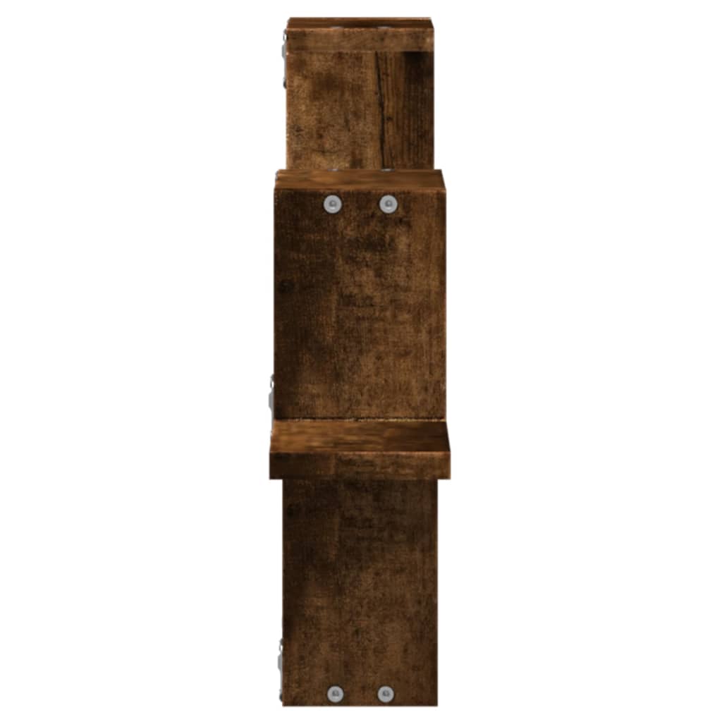 Wall Shelf Smoked Oak 104.5 X 10 X 43 Cm Engineered Wood