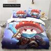3D Print Anime Legend Game Mushroom Bedding Set Boys Girls Twin Queen Full Size Duvet Cover Pillowcase Bed Adult Bedroom