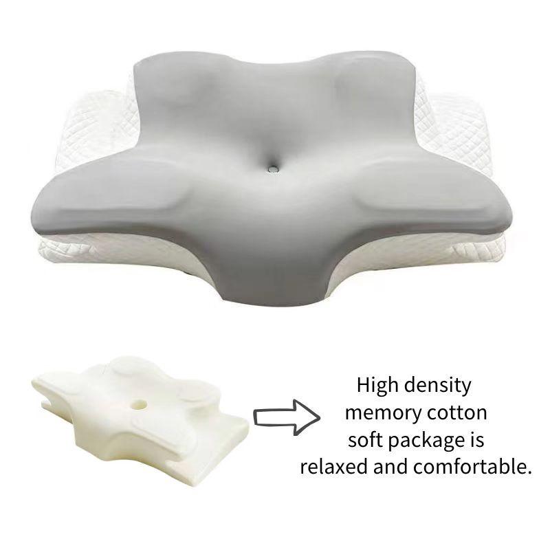 1pcs Butterfly Shaped Neck Protection High-density Memory Cotton Pillow Science Partition Slow Rebound Cervical Pillow Soft Wrapped Adult Pillows