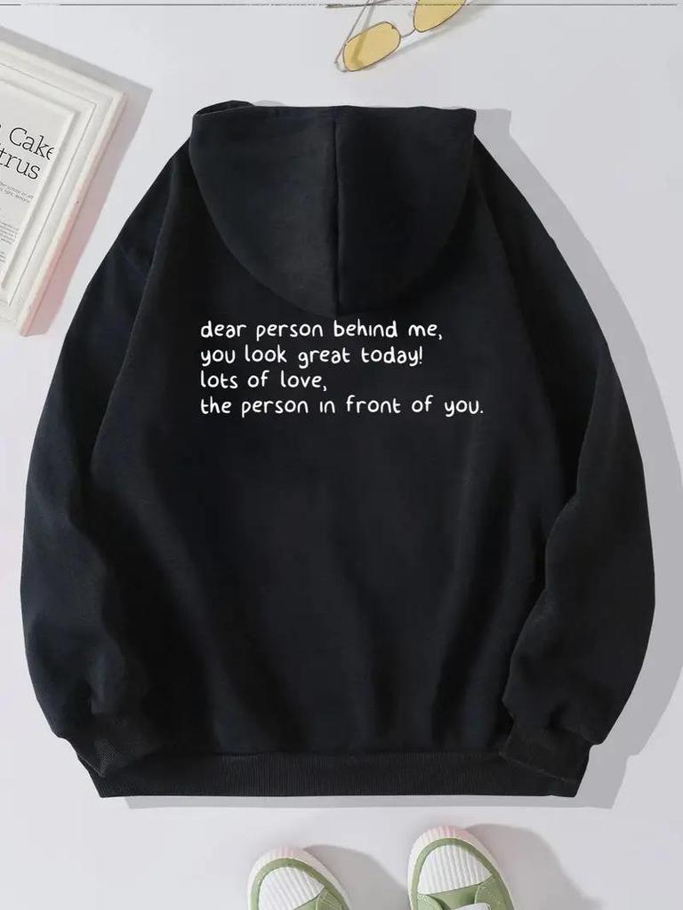 Women's Trendy Hooded Sweatshirt: Casual, Loose-Fit, Hong Kong Style Pullover for Spring and Autumn. Unisex.
