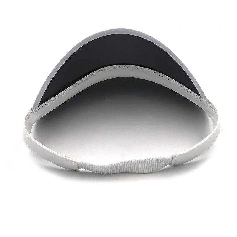 Summer Outdoor Uv Protection Sun Hat Unisex Transparent Pvc Plastic Advertising Hat Empty Top Hat
