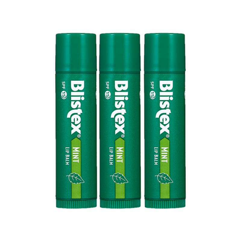 3 Blistex Mint Lip Balms 3 mints