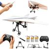 RC Paper Airplane Kit With Gyro DIY Electric Remote Control Plane Kit With Dual Propellers, Paper Airplane Motor And 2.4GHz Control For Beginners