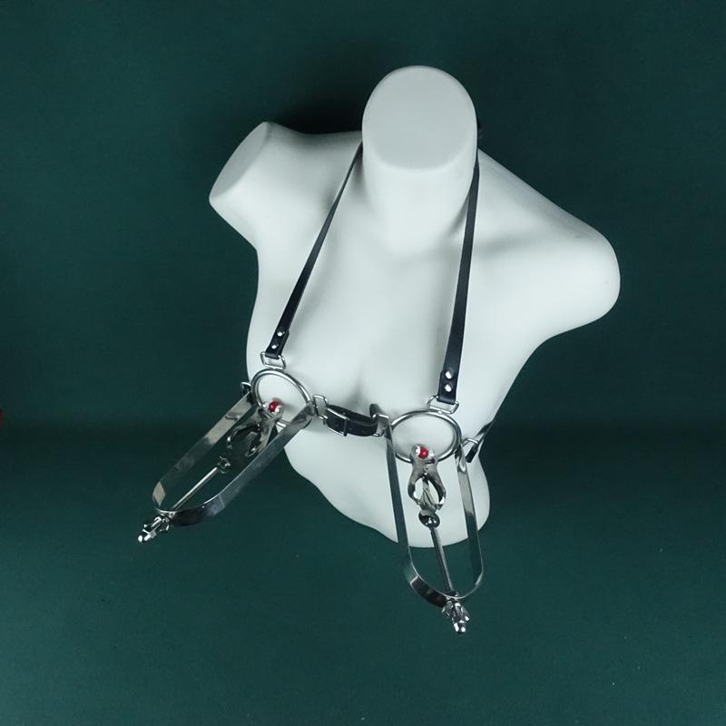 Butterfly Nipple Clamps: Heavy Stretcher & Torture Belt for Breast Stimulation