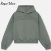Moletom Casual RogueWave Moletom de Corte Largo Pulôver de Algodão