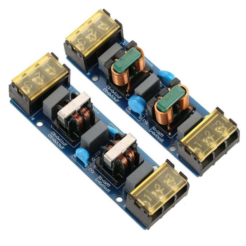 25a EMI Two-stage Power Low-pass Filter Audio Power Filter 50/60HZ AC Power Purifier For Electronics