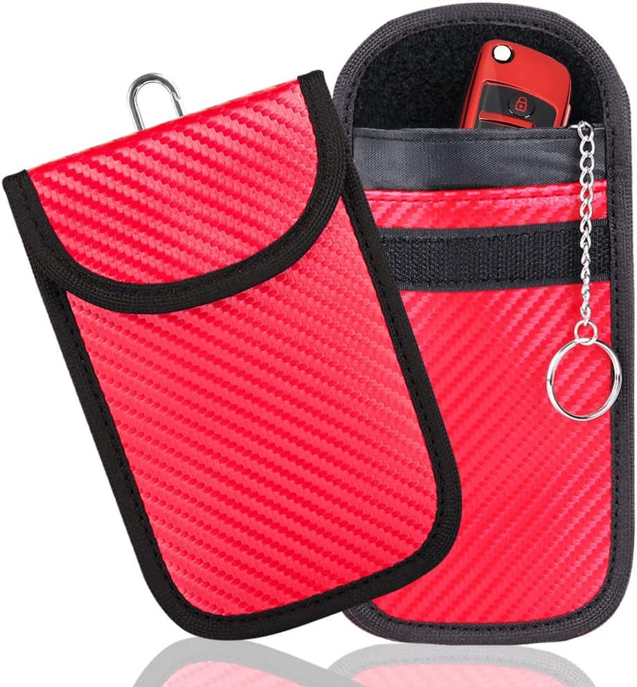 Carbon Fiber Car Key Anti-theft Shielding Pouch