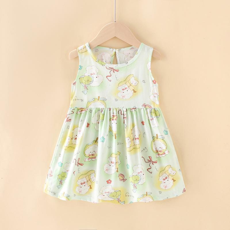 Mädchen Blumen Baumwolle Sommerkleid 2025 - Kleinkind & Baby Trageweste