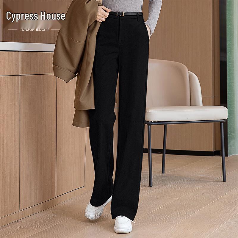 Women's High-Waist Straight Leg Casual Trousers