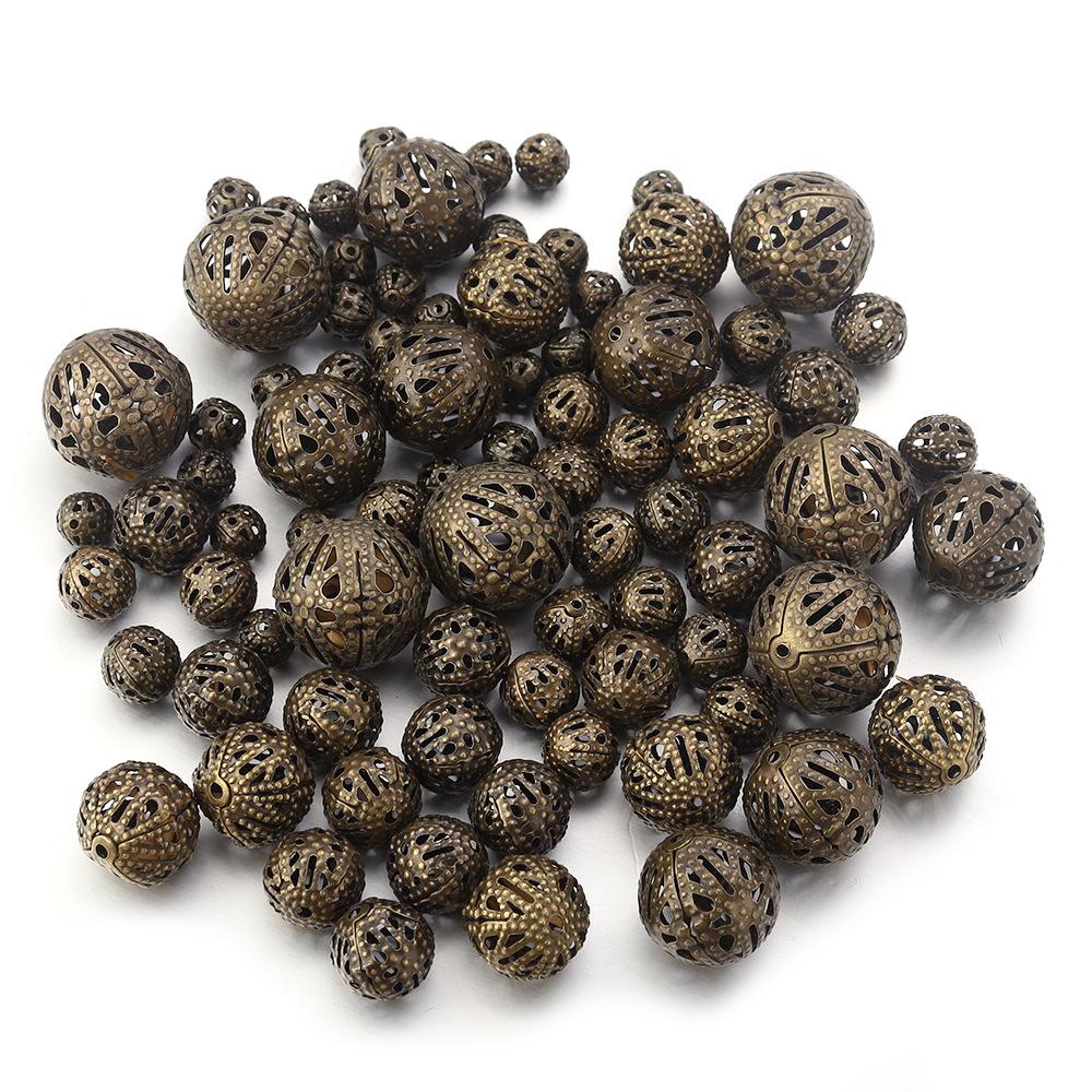 

Металлические разделительные бусины в горошек в стиле ретро для браслетов и ювелирных изделий своими руками 4mm Diameter (100 pcs/bag)