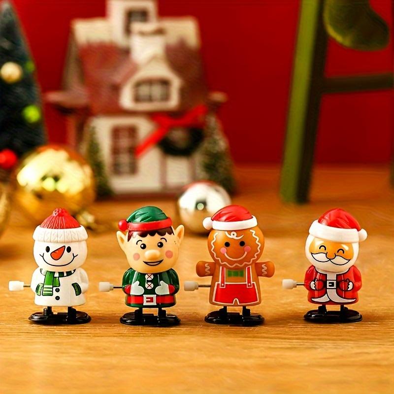 12 Stück Weihnachts-Aufziehspielzeug, Weihnachtsgeschenke, Lustige und niedliche kleine Geschenke, Weihnachtsmann-Aufziehspielzeug Girlande Winter, neues Jahr