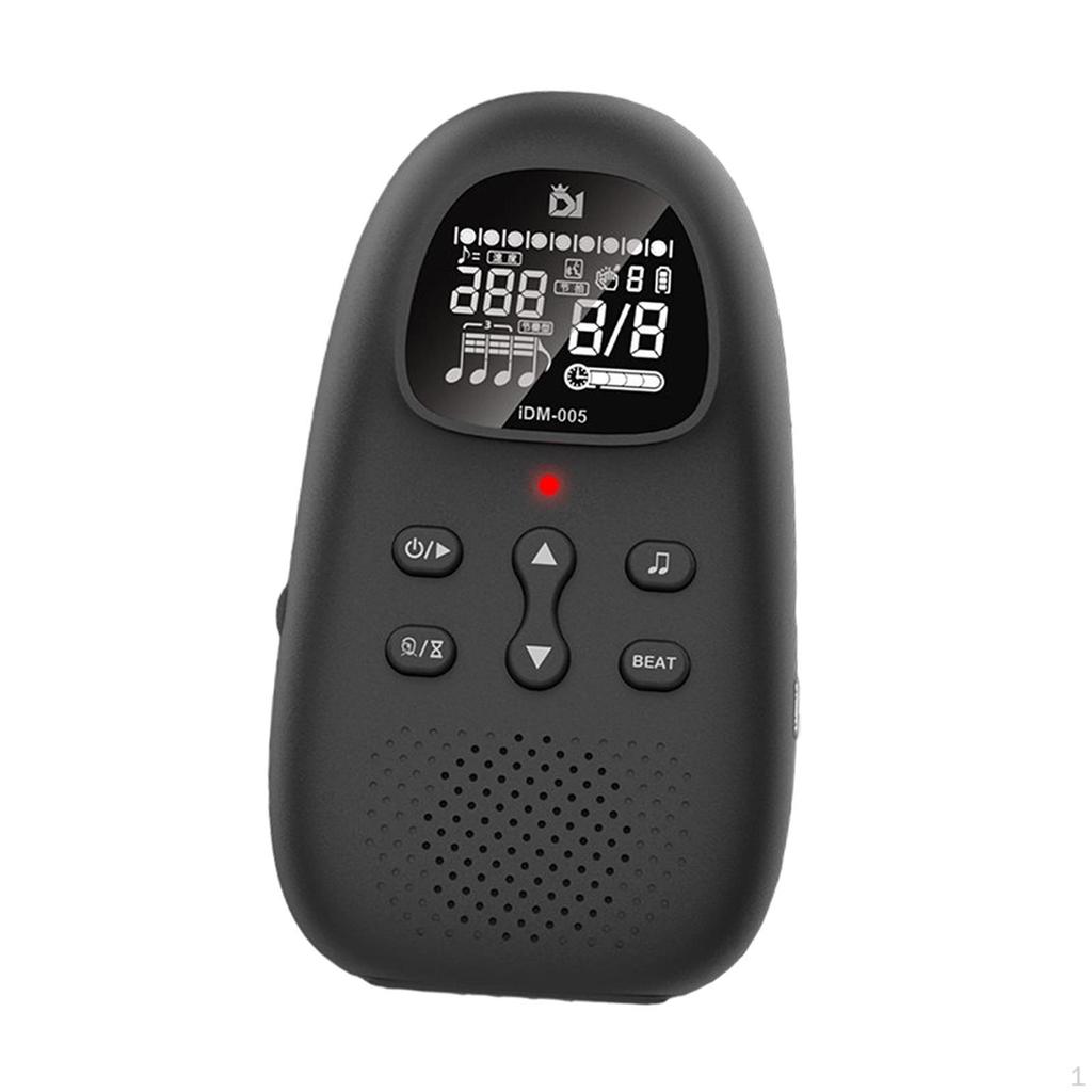 Electric Metronome Portable Beat Tempo Rhythm Training Mini Digital Human Voice for Violin