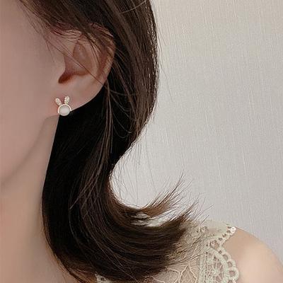 Boucle d'oreille tendance mignonne lapin élégante délicate boucle d'oreille boucle d'oreille élégante